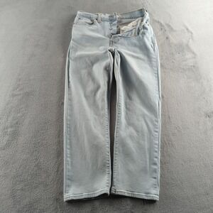 Levis Jeans Wedgie Straight Womens 30 Blue Light Wash Denim Faded Stretch